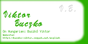 viktor buczko business card